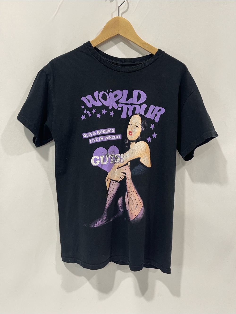 Olivia Rodrigo World Tour Graphic Tee - Black & Purple